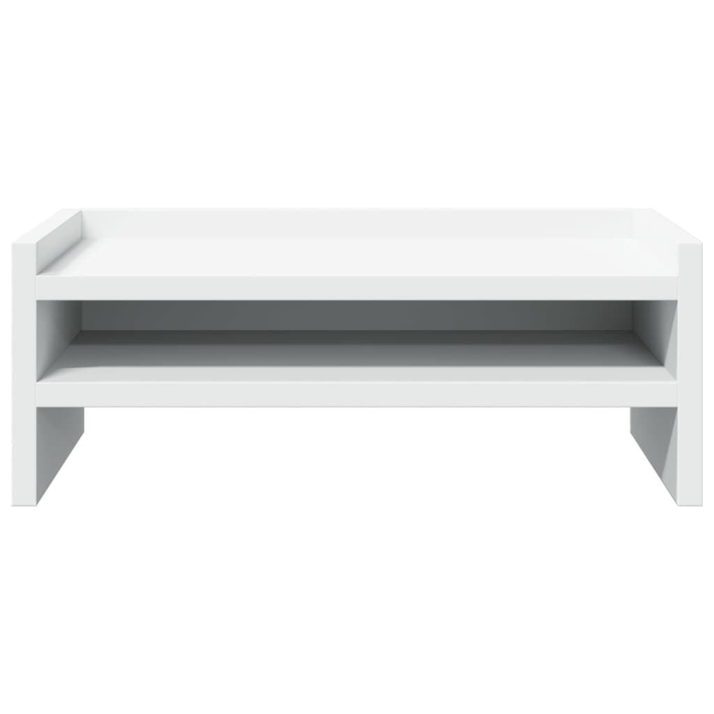Monitor Stand White 42x24x16 cm Engineered Wood