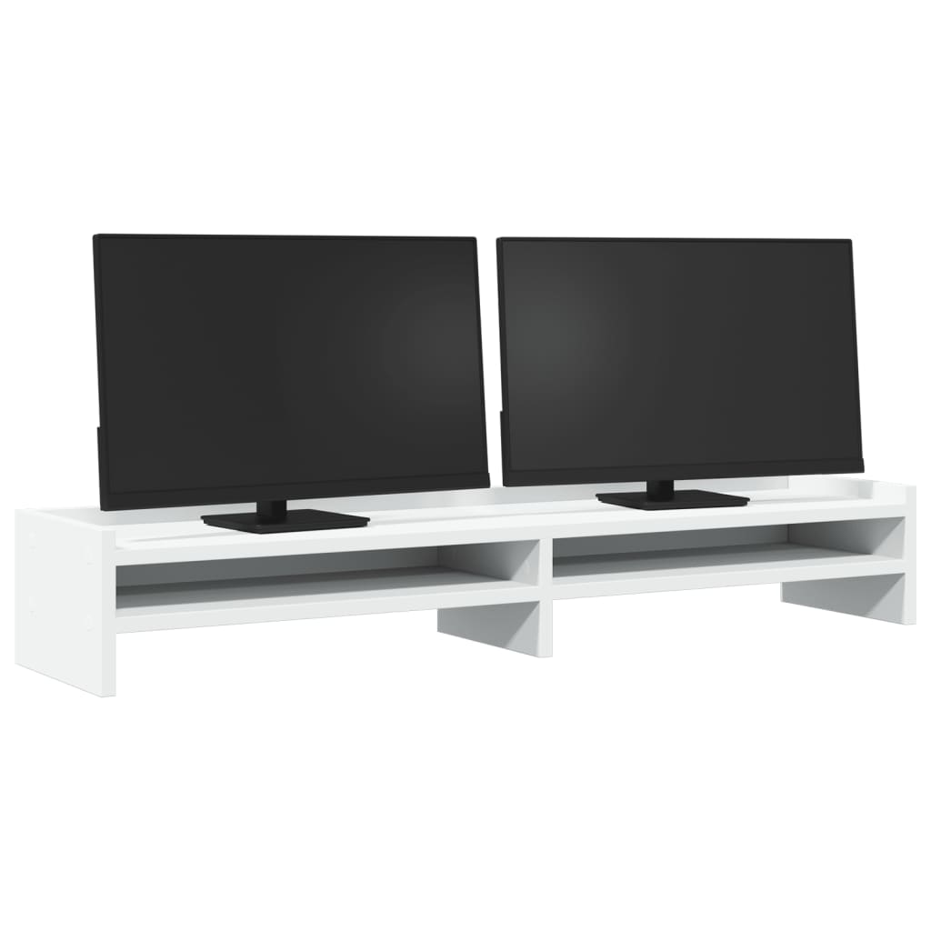 Monitor Stand White 100x24x16 cm Engineered Wood