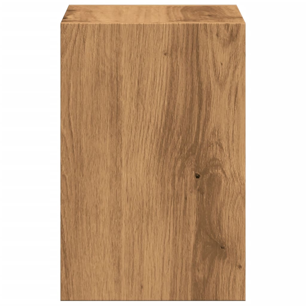 Monitor Stand with Desk Organiser Artisian Oak Engineered Wood