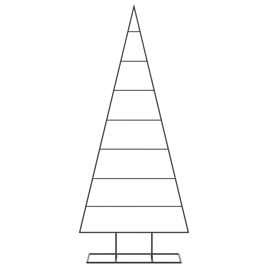 Metal Christmas Tree for Decoration Black 150 cm