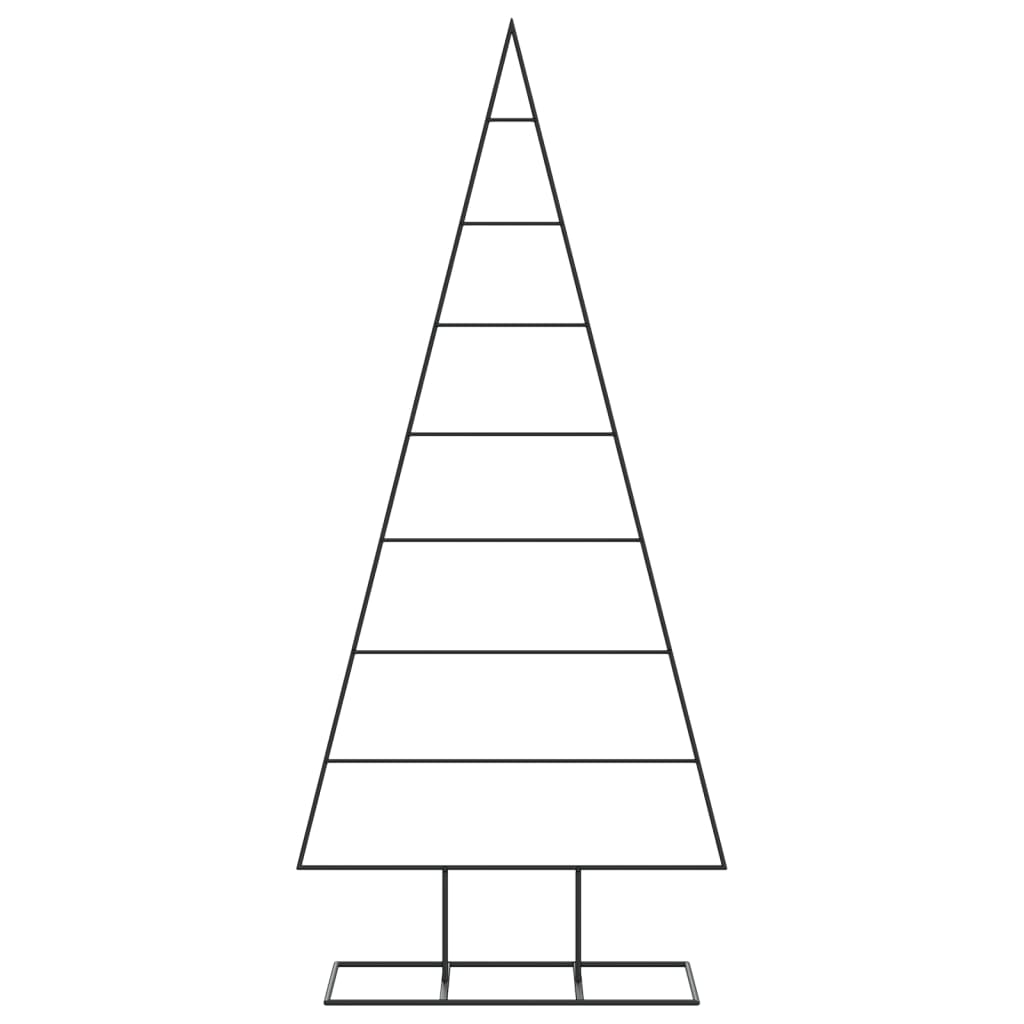 Metal Christmas Tree for Decoration Black 180 cm