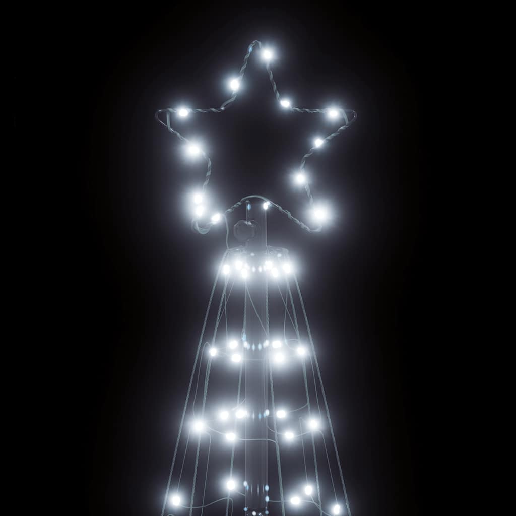 LED Christmas Tree 200 LEDs Cold White 182 cm