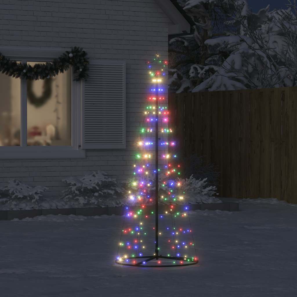 LED Christmas Tree 200 LEDs Colorful 182 cm