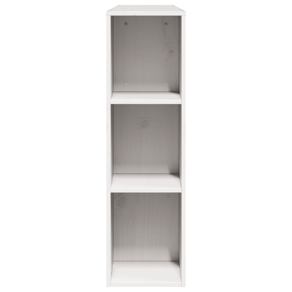 Headboard with Storage White 140 cm Solid Wood Pine