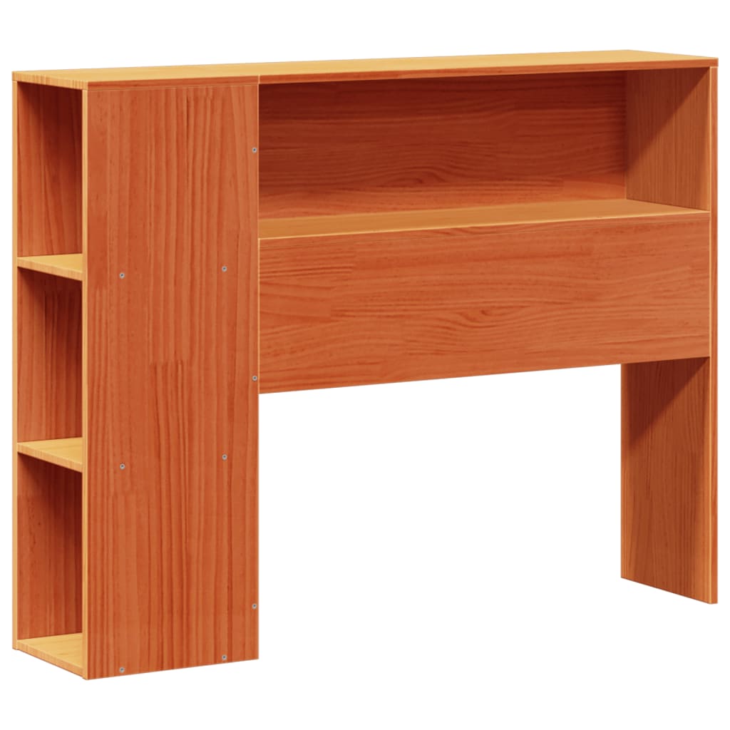 Headboard with Storage Wax Brown 75 cm Solid Wood Pine