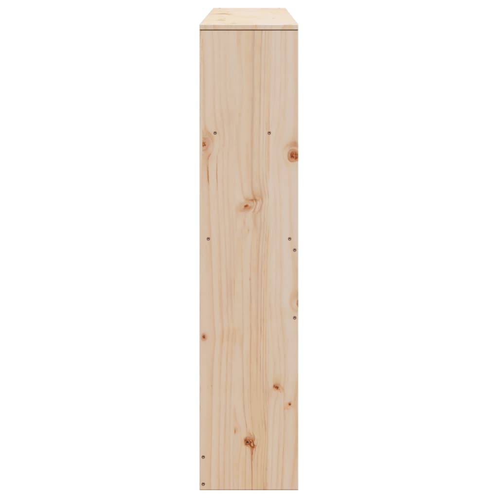 Headboard with Storage 120 cm Solid Wood Pine