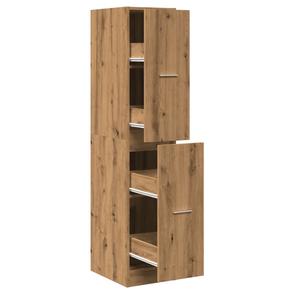 Apothecary Cabinet Artisian Oak 30x41x144.5 cm Engineered Wood