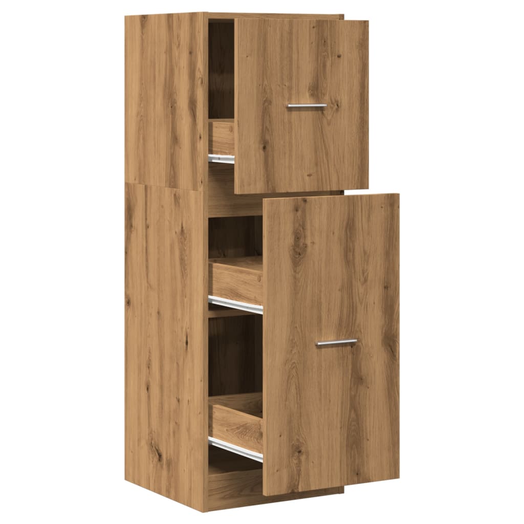 Apothecary Cabinet Artisian Oak 40x41x118 cm Engineered Wood