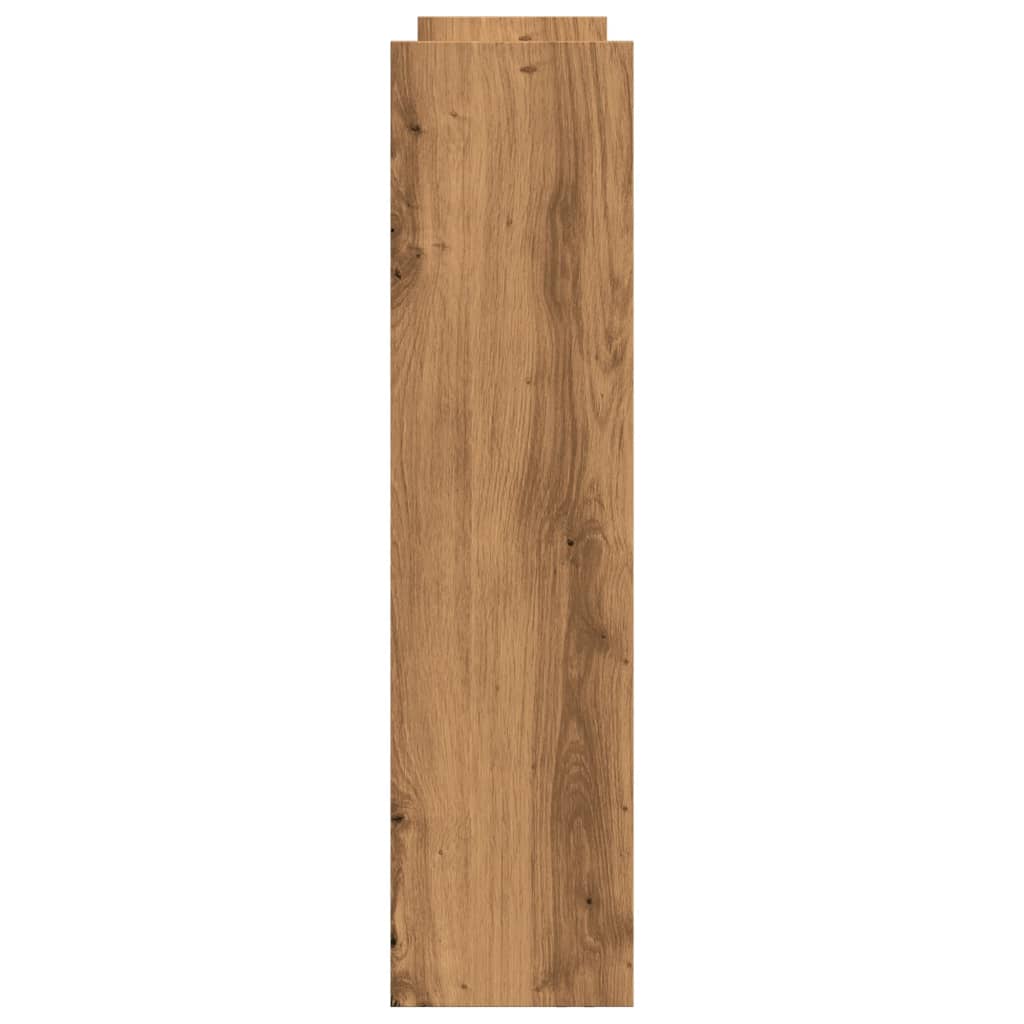 Narrow Storage Trolley 4 Tier Artisian Oak Engineered Wood