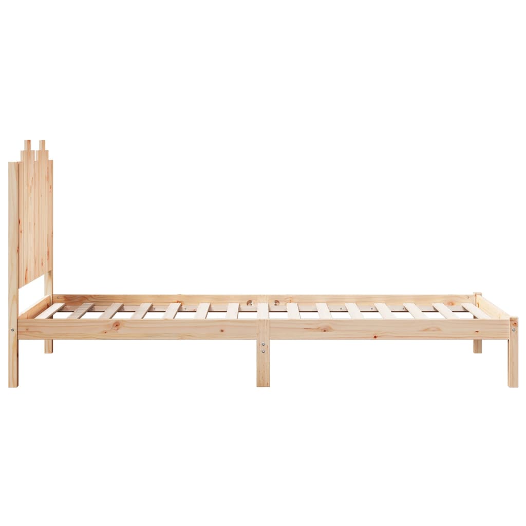 Extra Long Bed Frame without Mattress 100x210 cm Solid Wood