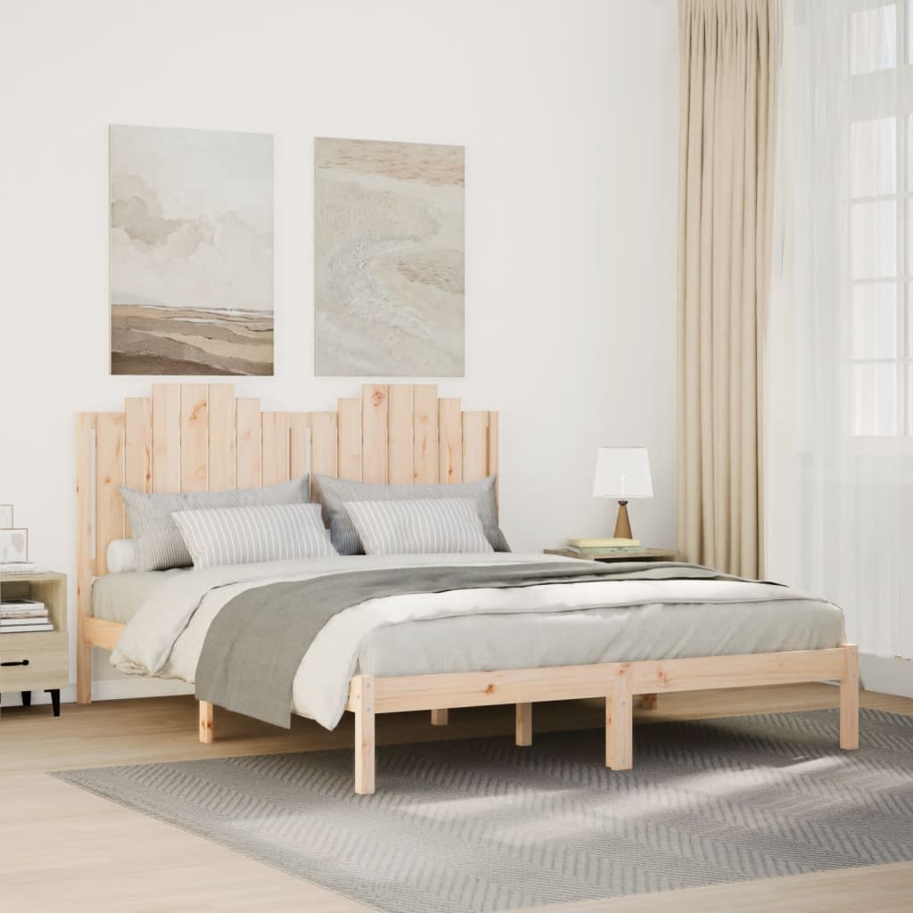 Extra Long Bed Frame without Mattress 140x220 cm Solid Wood