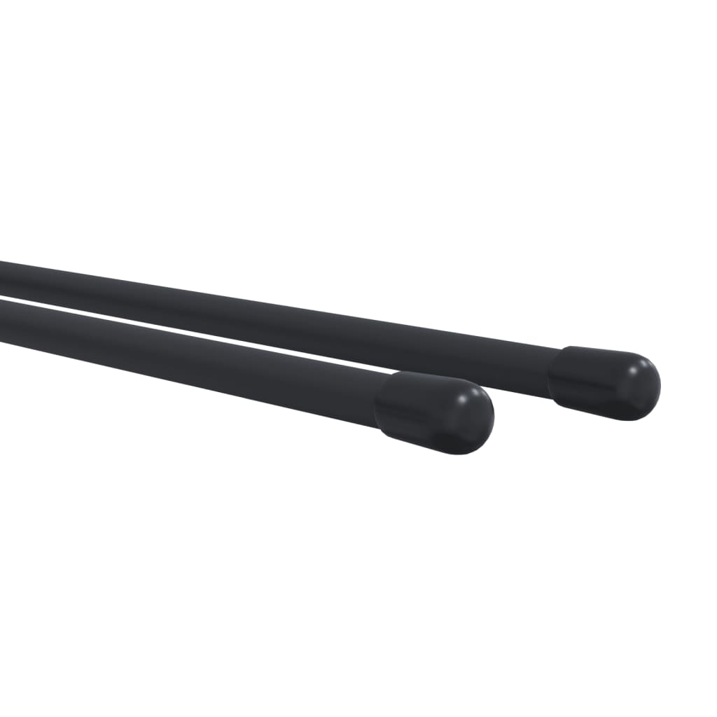 Garden Tool Storage Racks Wall Mounted 8 pcs Black Steel