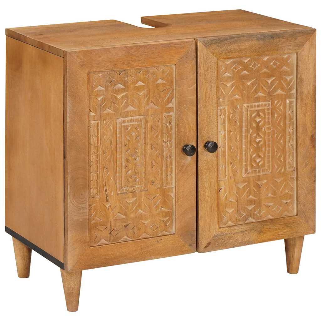 Bathroom Furniture Set Wall-mounted 2 pcs Brown 62 x 33 x 58 cm