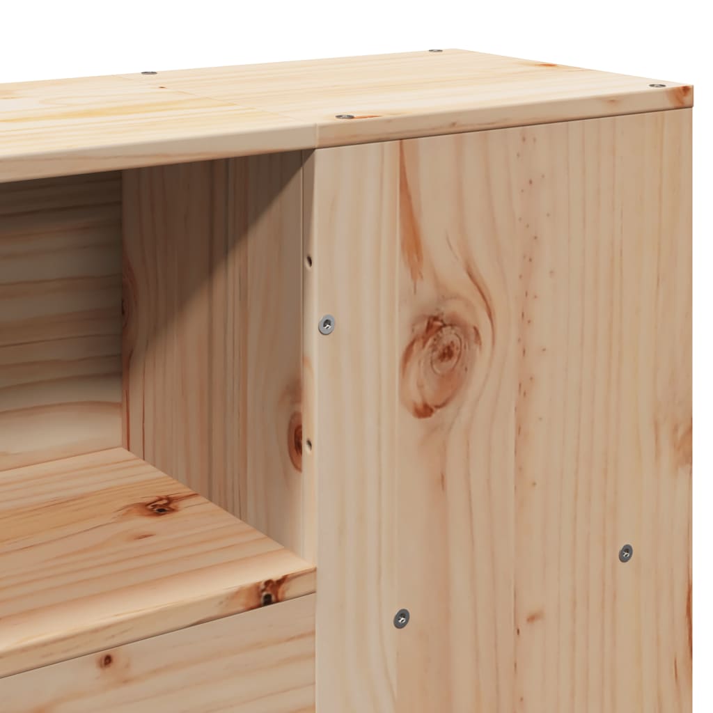 Bed Frame without Mattress 200x200 cm Solid Wood Pine