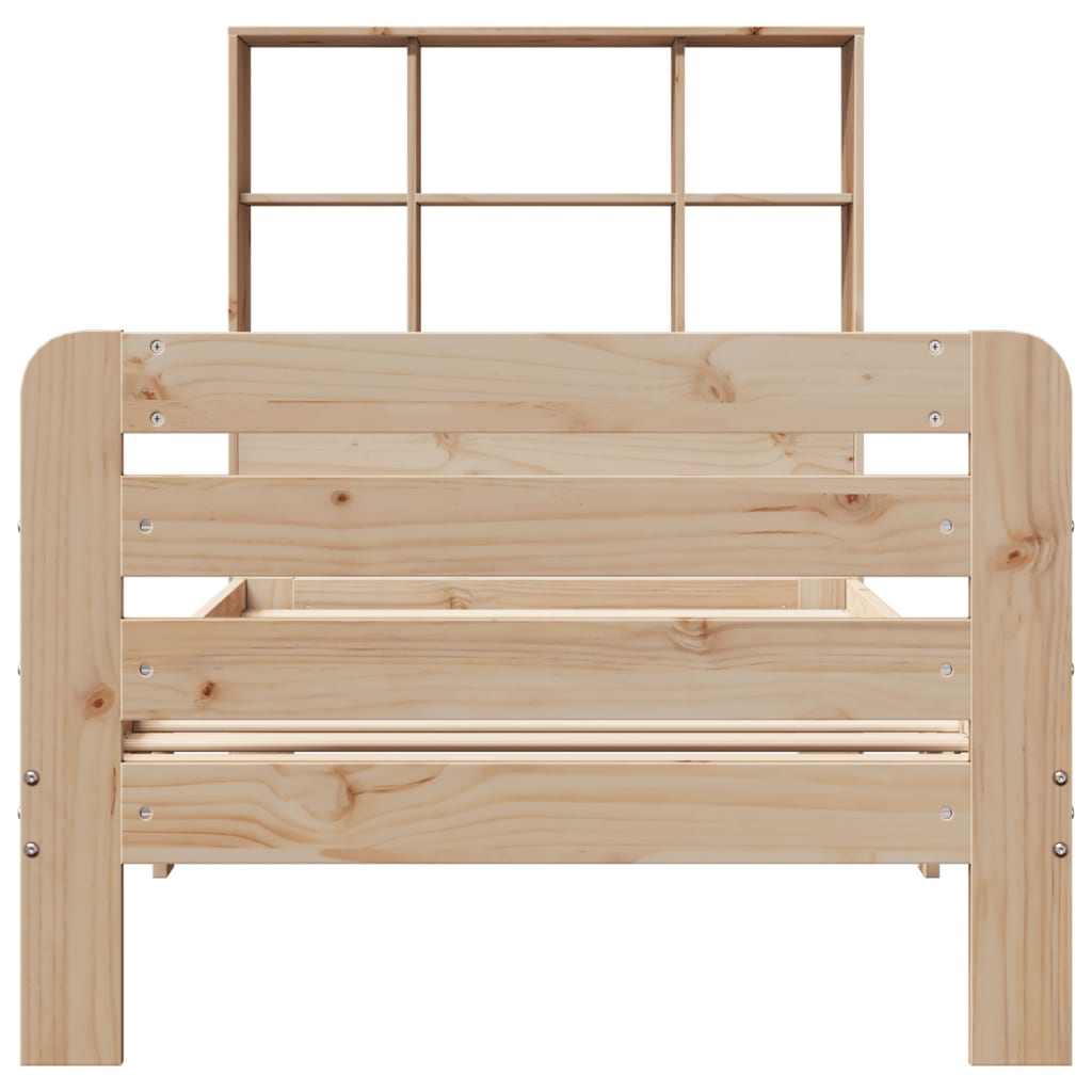 Bed Frame without Mattress 90x190 cm Single Solid Wood Pine