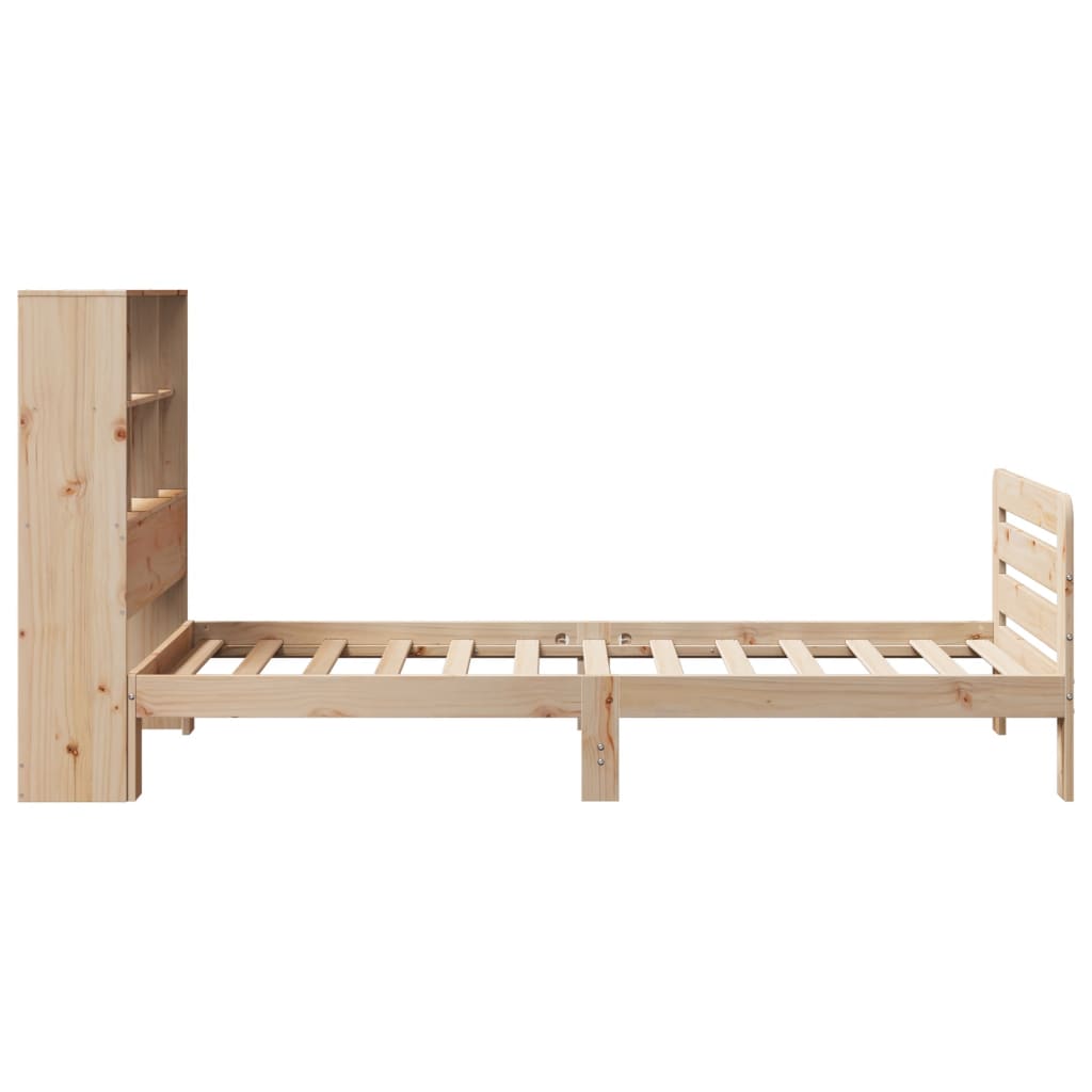 Bed Frame without Mattress 90x190 cm Single Solid Wood Pine