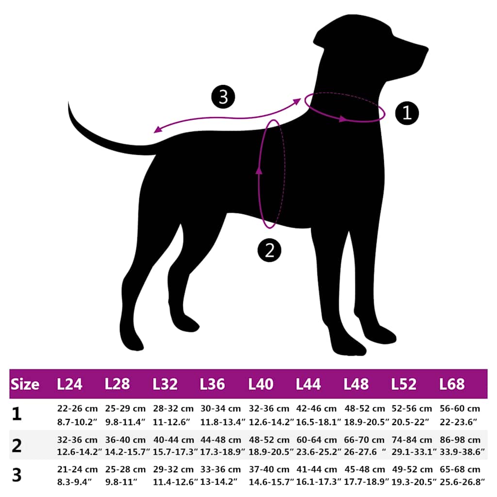 Dog Coat with Harness Waterproof Reflective Purple 6XL