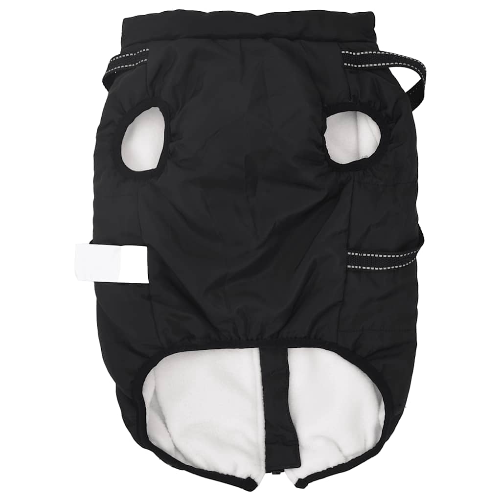 Dog Coat with Harness Waterproof Reflective Black 4XL