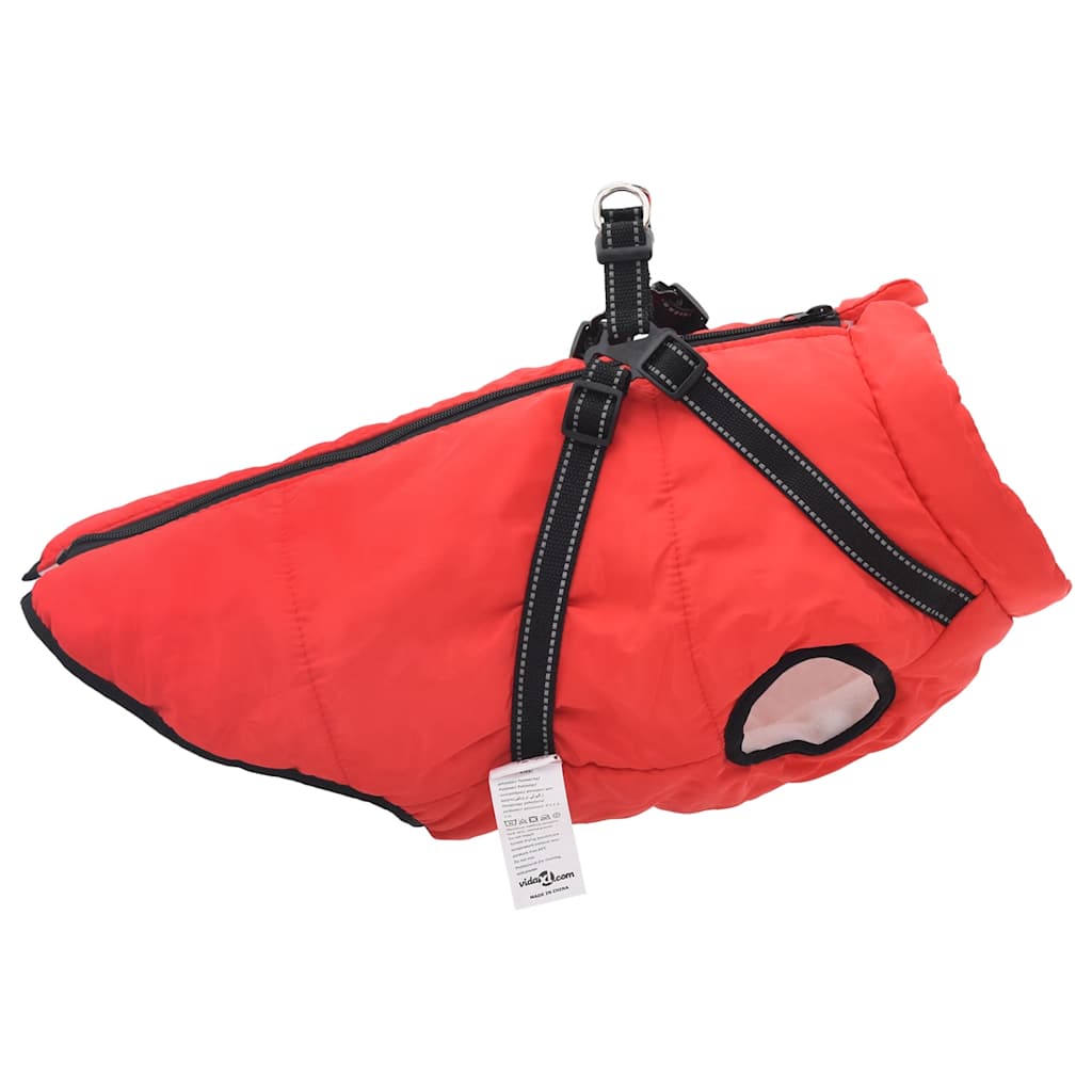 Dog Coat with Harness Waterproof Reflective Red 5XL