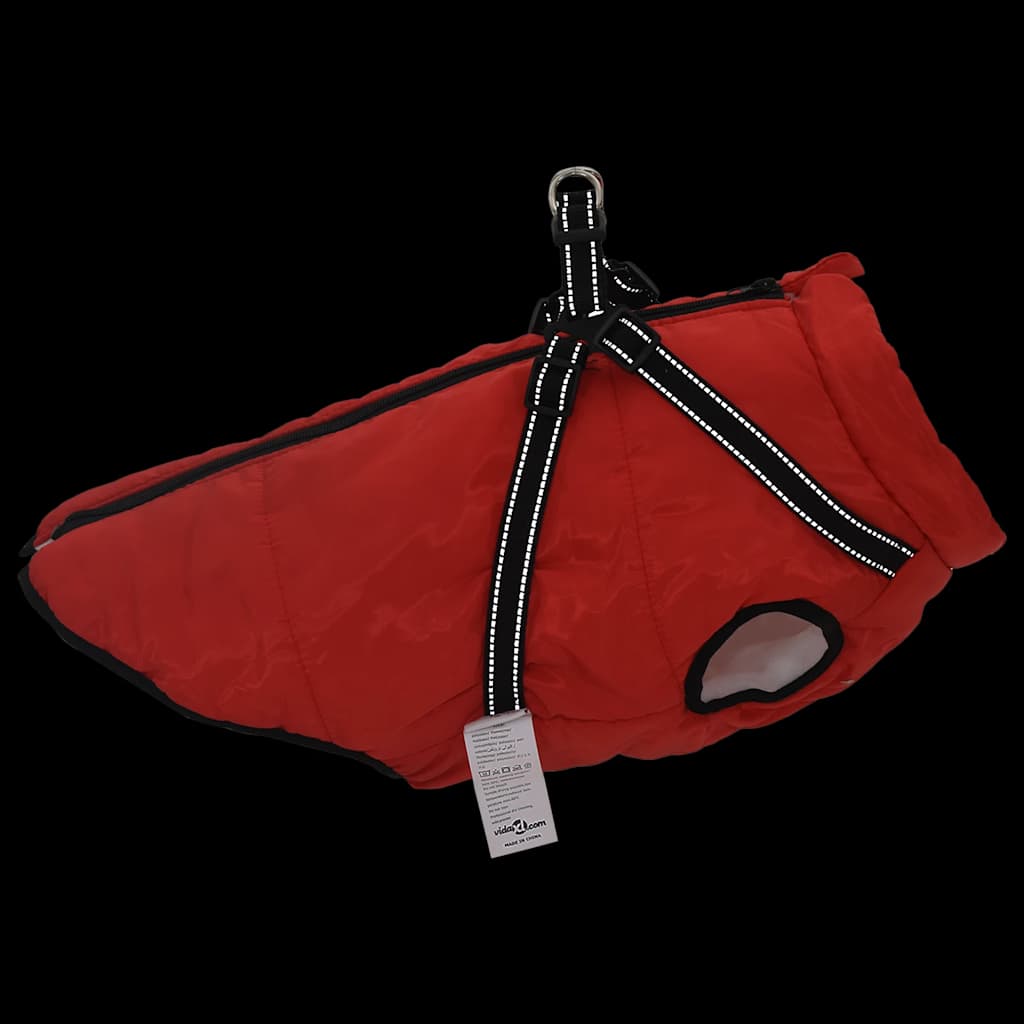 Dog Coat with Harness Waterproof Reflective Red 5XL