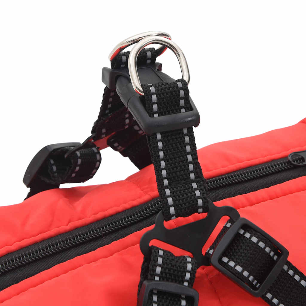 Dog Coat with Harness Waterproof Reflective Red 5XL