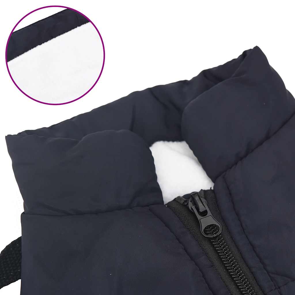 Dog Coat with Harness Waterproof Reflective Navy Blue 2XL
