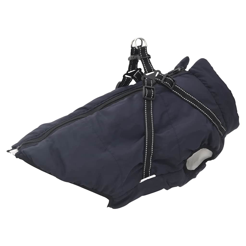 Dog Coat with Harness Waterproof Reflective Navy Blue 5XL