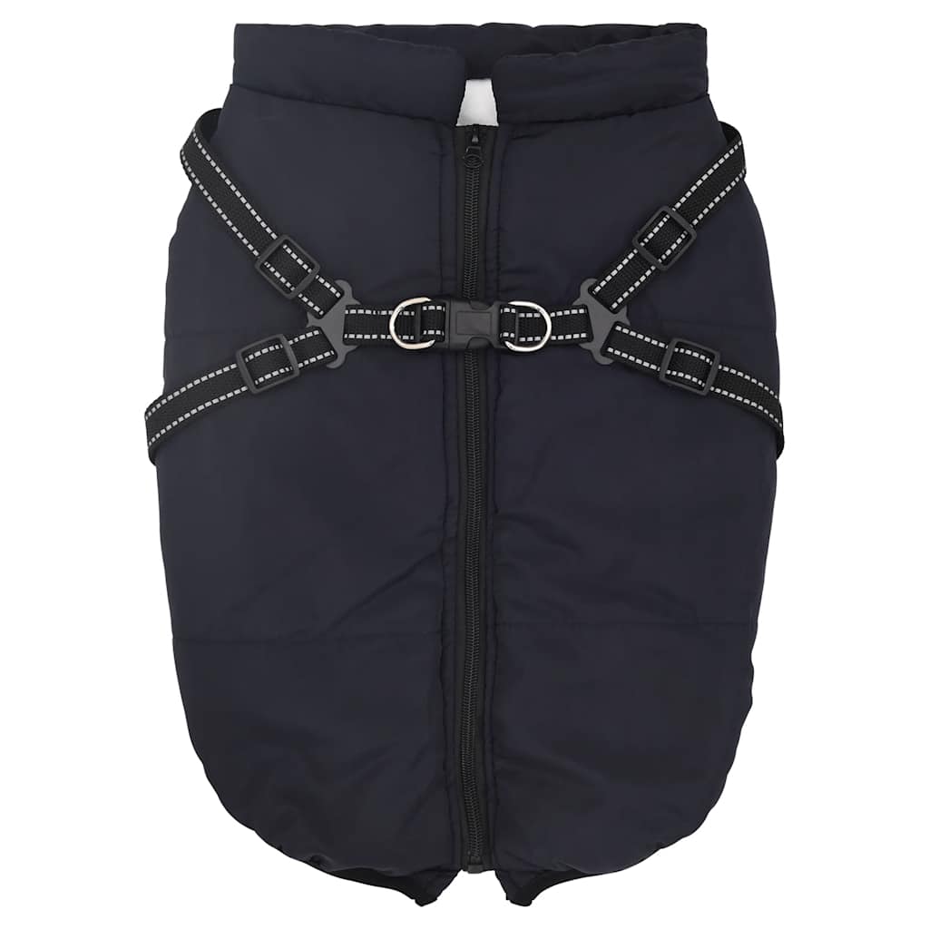 Dog Coat with Harness Waterproof Reflective Navy Blue 6XL