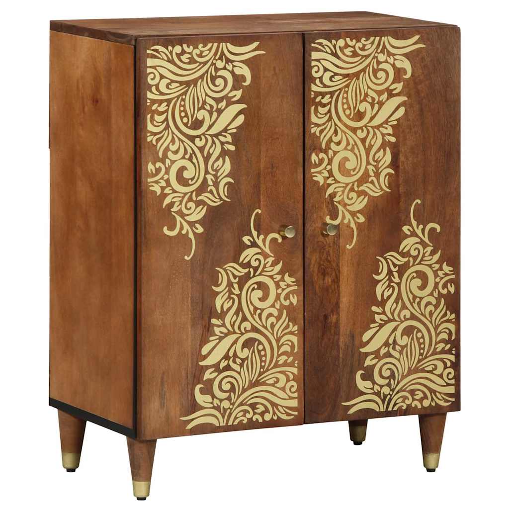 Bathroom Furniture Set with Drawer 3 pcs Honey brown and Gold