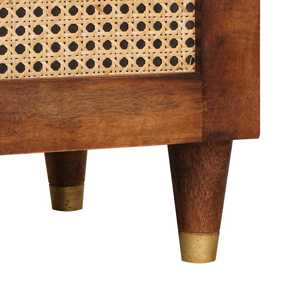 Bathroom Cabinet 3 pcs Brown and Black Solid Mango Wood