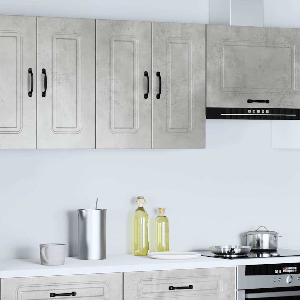 Kitchen Wall Cabinet Kalmar Concrete Grey Engineered Wood
