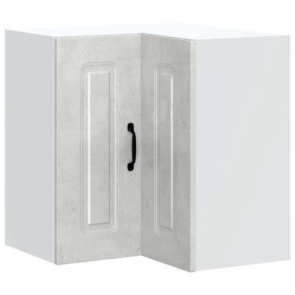 Kitchen Wall Corner Cabinet Kalmar Concrete Grey Engineered Wood
