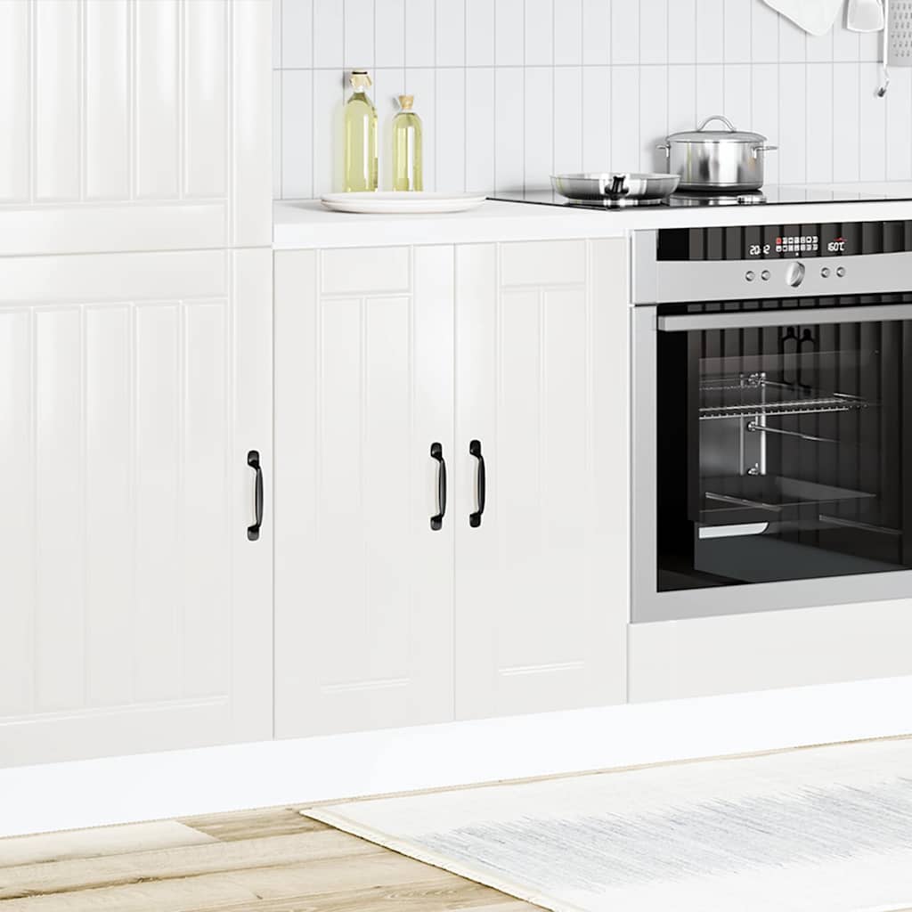 Sink Base Cabinet Lucca High Gloss White Engineered Wood