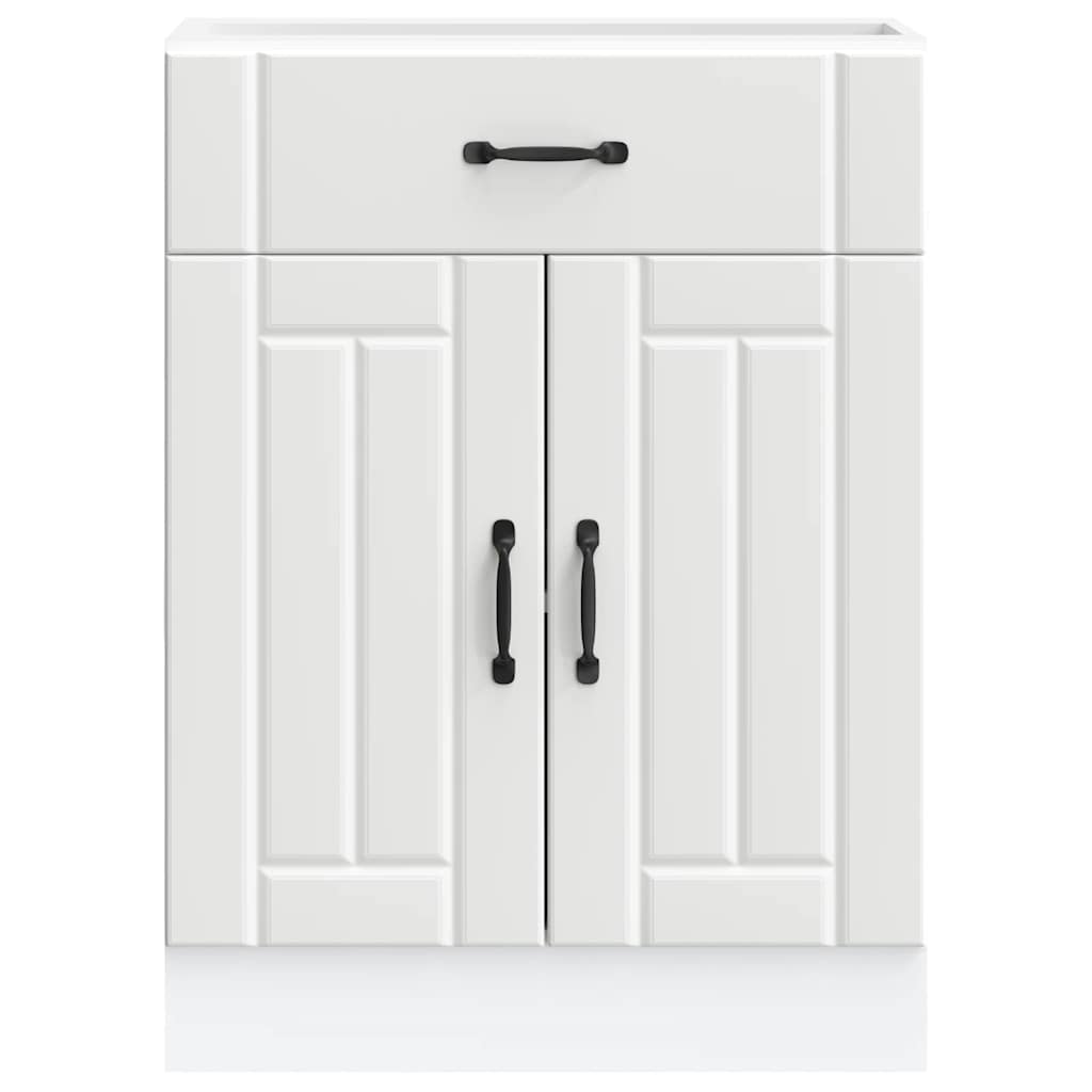 Kitchen Base Cabinet Lucca White Engineered Wood