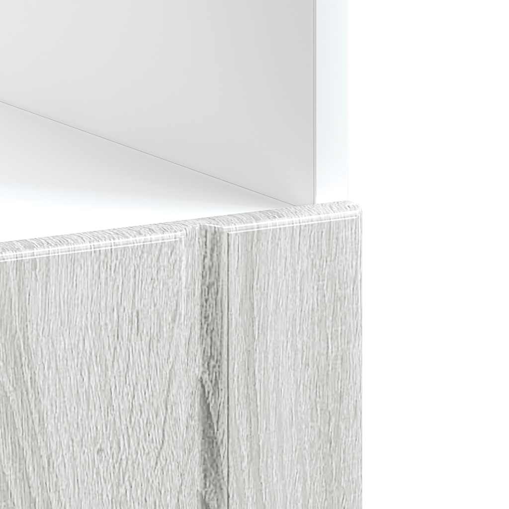 Oven Cabinet Lucca Grey Sonoma Engineered Wood