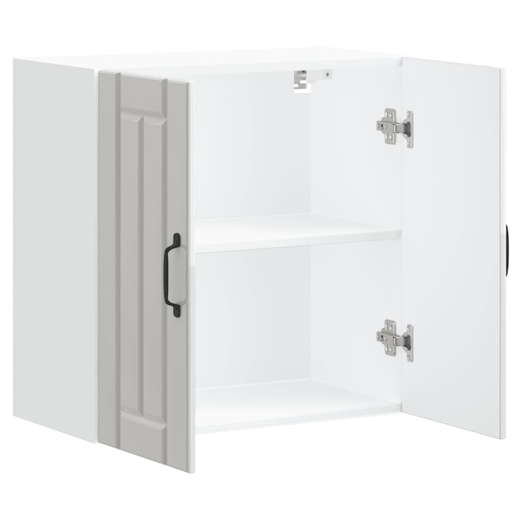 Kitchen Wall Cabinet Lucca High Gloss White Engineered Wood