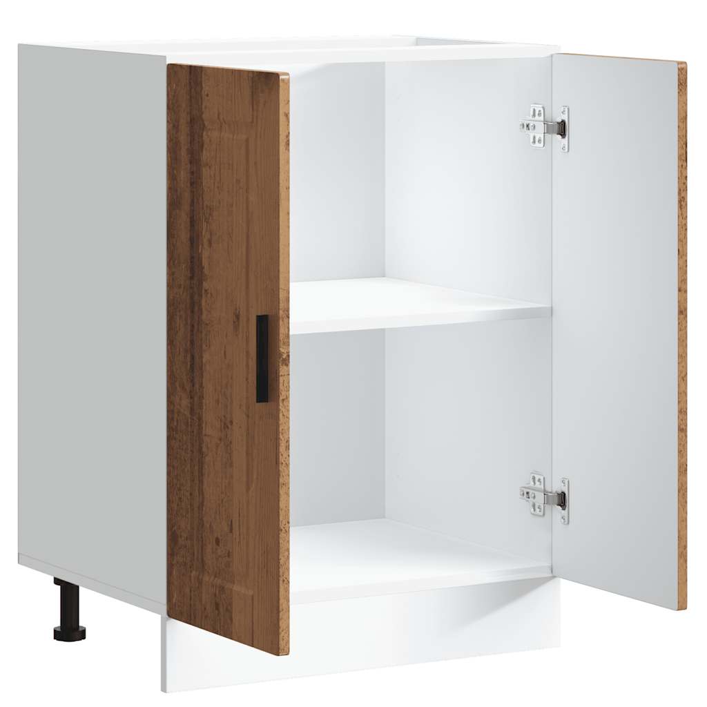 Kitchen Base Cabinet Porto Old Wood Engineered Wood
