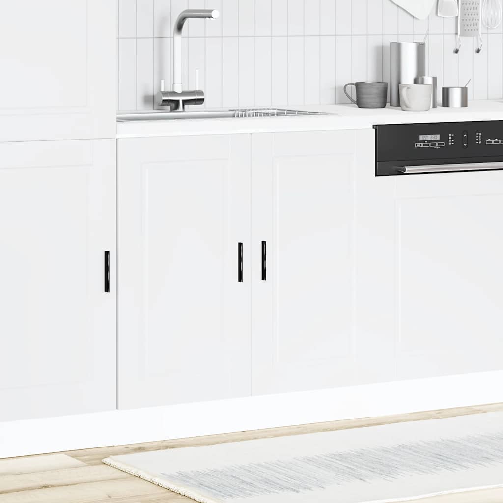 Sink Base Cabinet "Porto" White 80x46x81.5 cm Engineered Wood