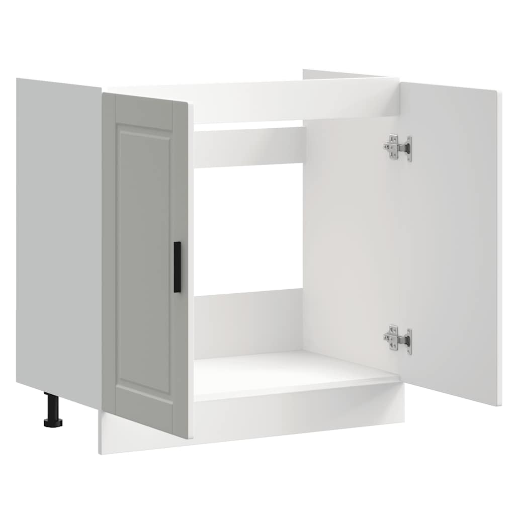 Sink Base Cabinet "Porto" White 80x46x81.5 cm Engineered Wood