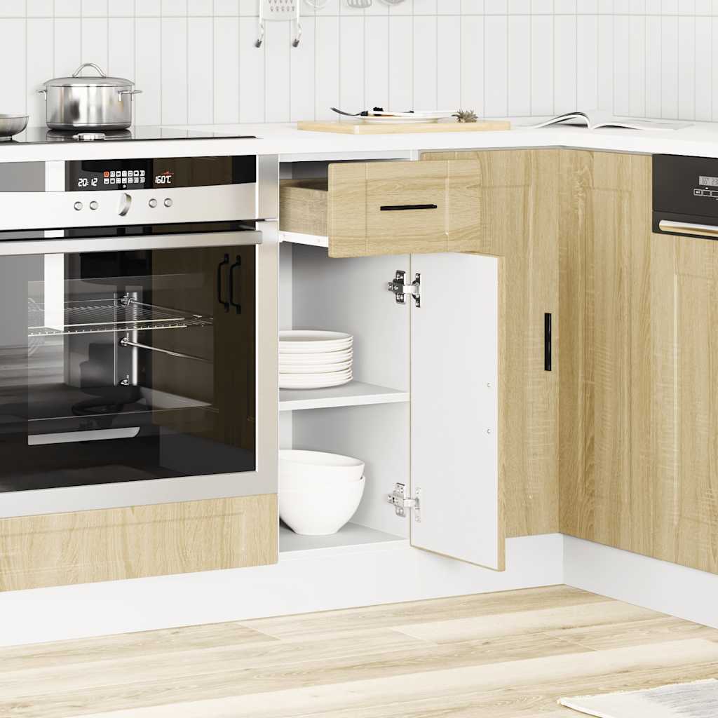 Kitchen Base Cabinet Porto Sonoma Oak Engineered Wood