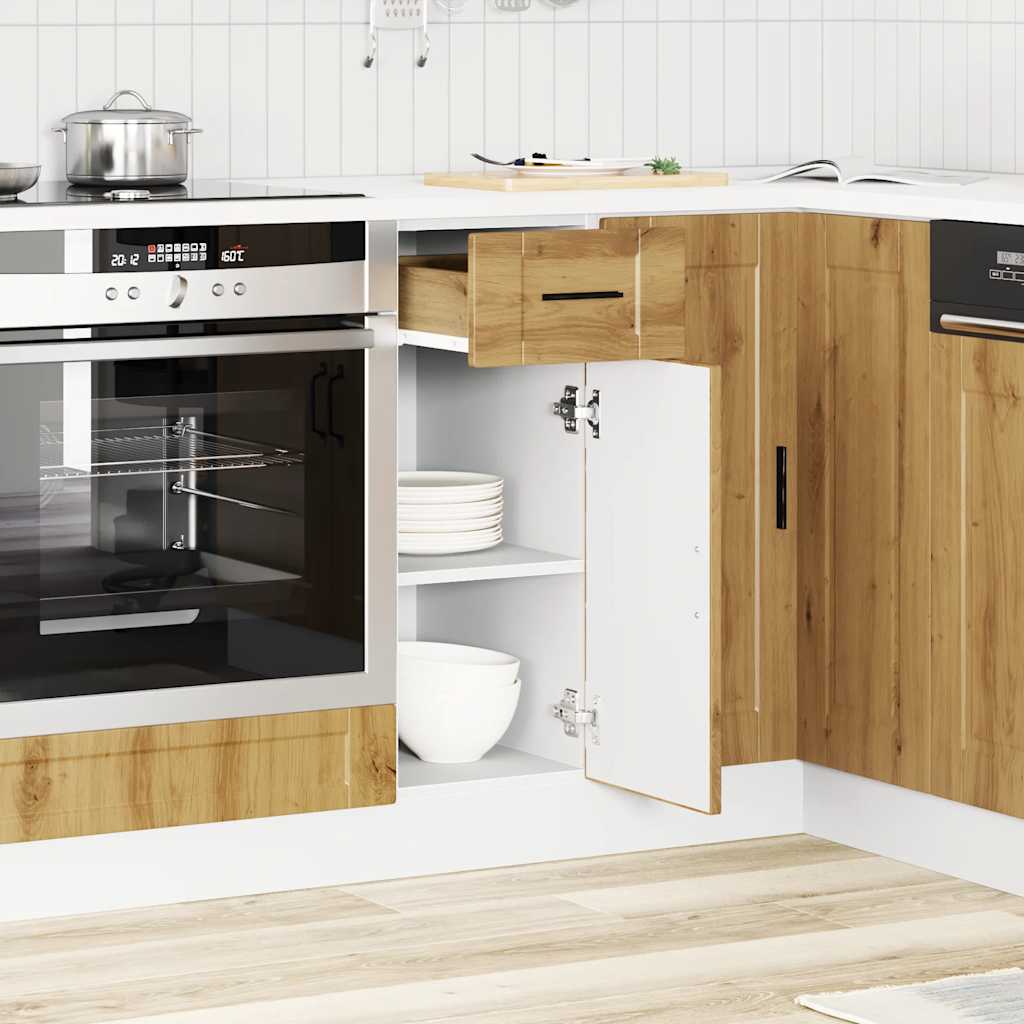 Kitchen Base Cabinet Porto Artisan Oak Engineered Wood