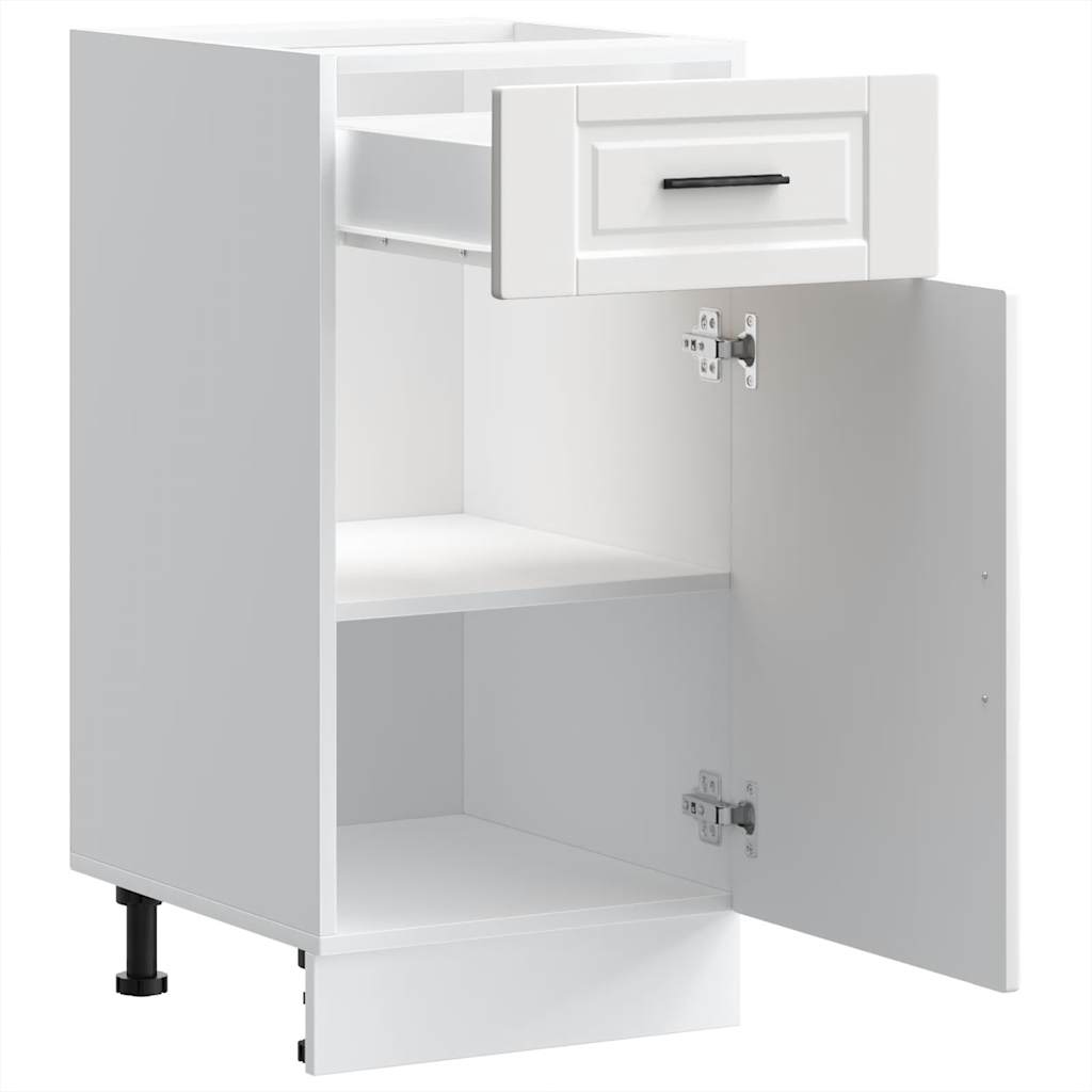 Kitchen Base Cabinet Porto White Engineered Wood