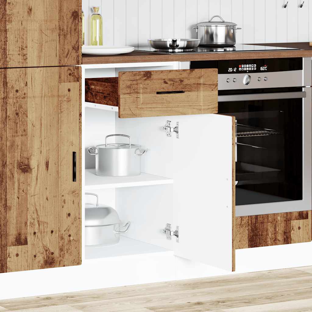 Kitchen Base Cabinet Porto Old Wood Engineered Wood