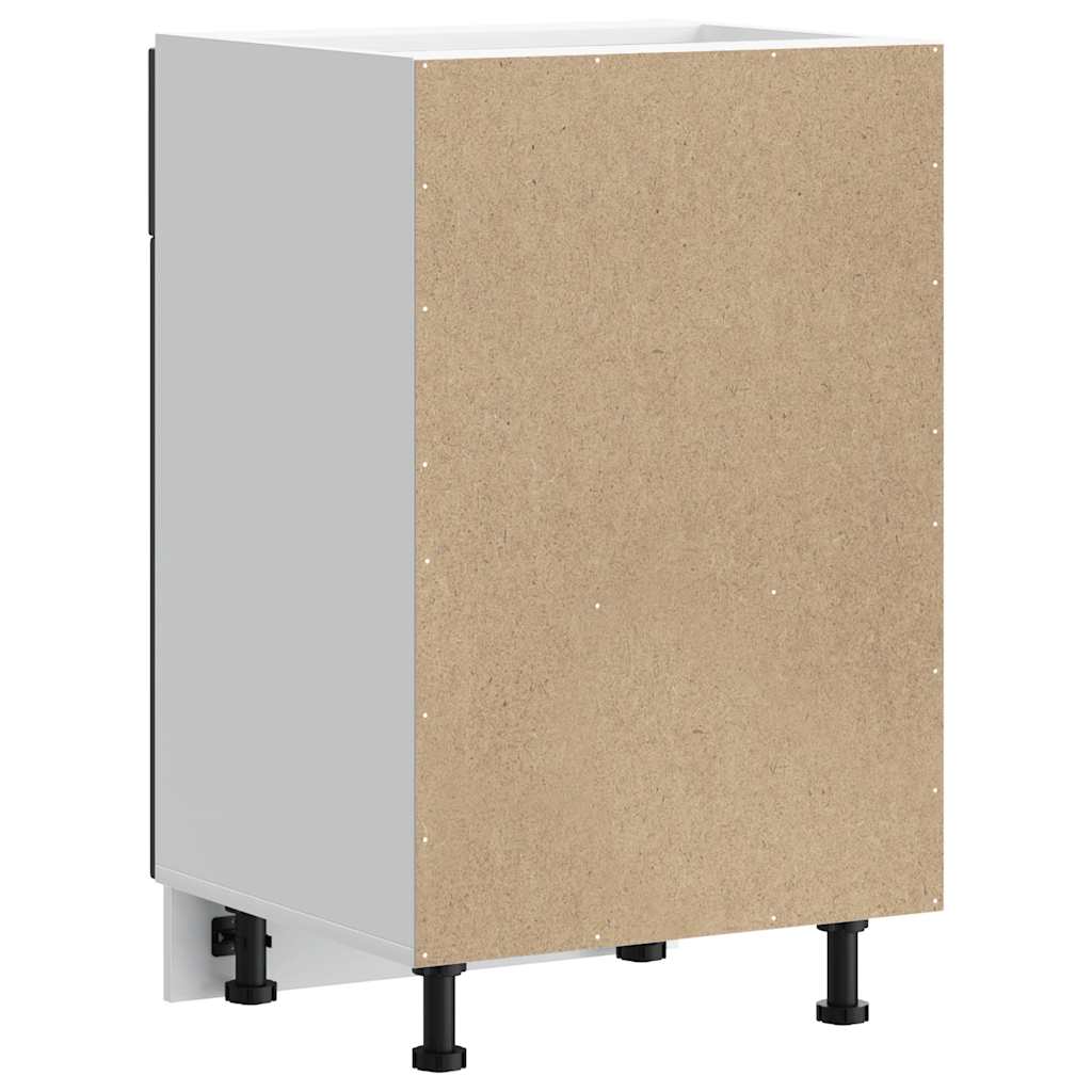 Kitchen Base Cabinet Porto Black Engineered Wood