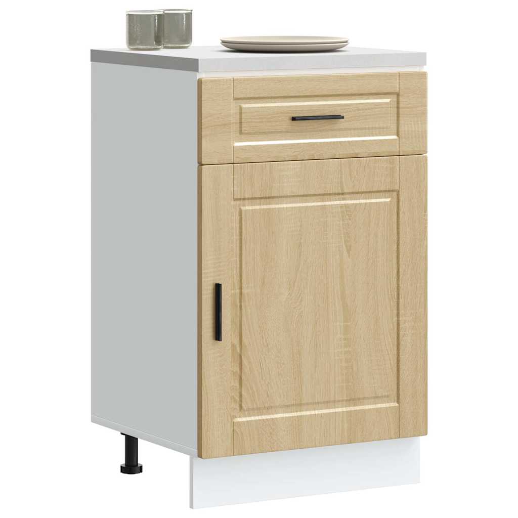 Kitchen Base Cabinet Porto Sonoma Oak Engineered Wood