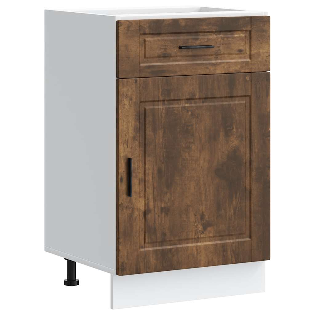 Kitchen Base Cabinet Porto Smoked Oak Engineered Wood