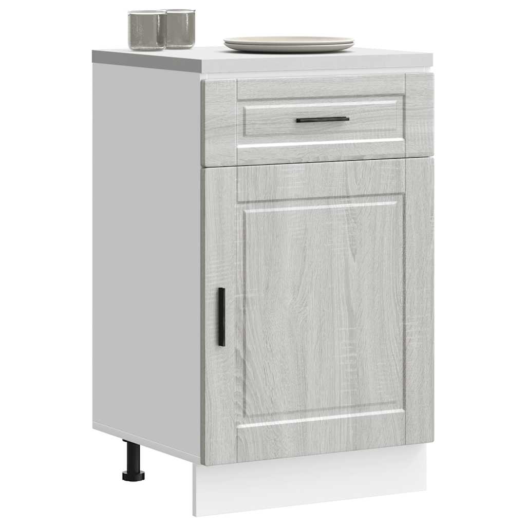 Kitchen Base Cabinet Porto Grey Sonoma Engineered Wood