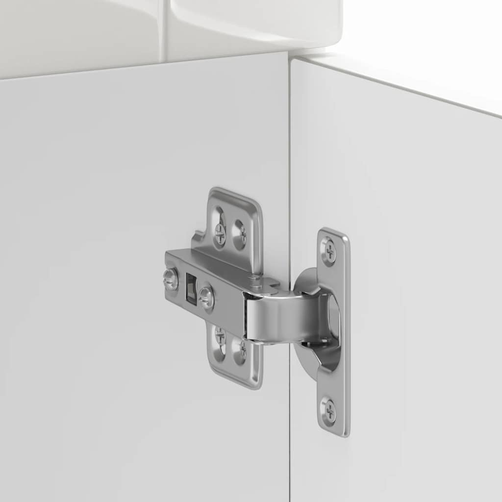 Kitchen Base Cabinet Porto High Gloss White Engineered Wood