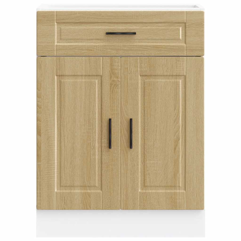 Kitchen Base Cabinet Porto Sonoma Oak Engineered Wood
