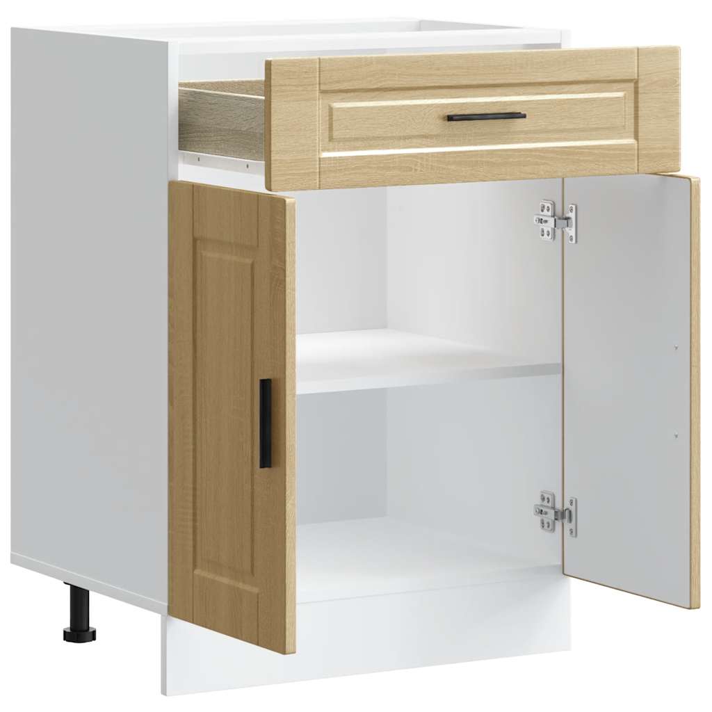 Kitchen Base Cabinet Porto Sonoma Oak Engineered Wood